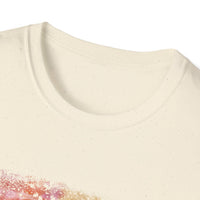 TEQUILA SUNRISE: Horizon inspired, beach vibe Tie-Dye Unisex Softstyle T-Shirt, Casual Wear, Summer Vibes, Festival Outfit, Gift for Friends, Tie Dye Shirt