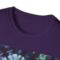 COBALT TORNADO: Tie-Dye Spiral Unisex T-Shirt, Bohemian Style Tee, Festival Apparel, Casual Wear, Gift for Him or Her