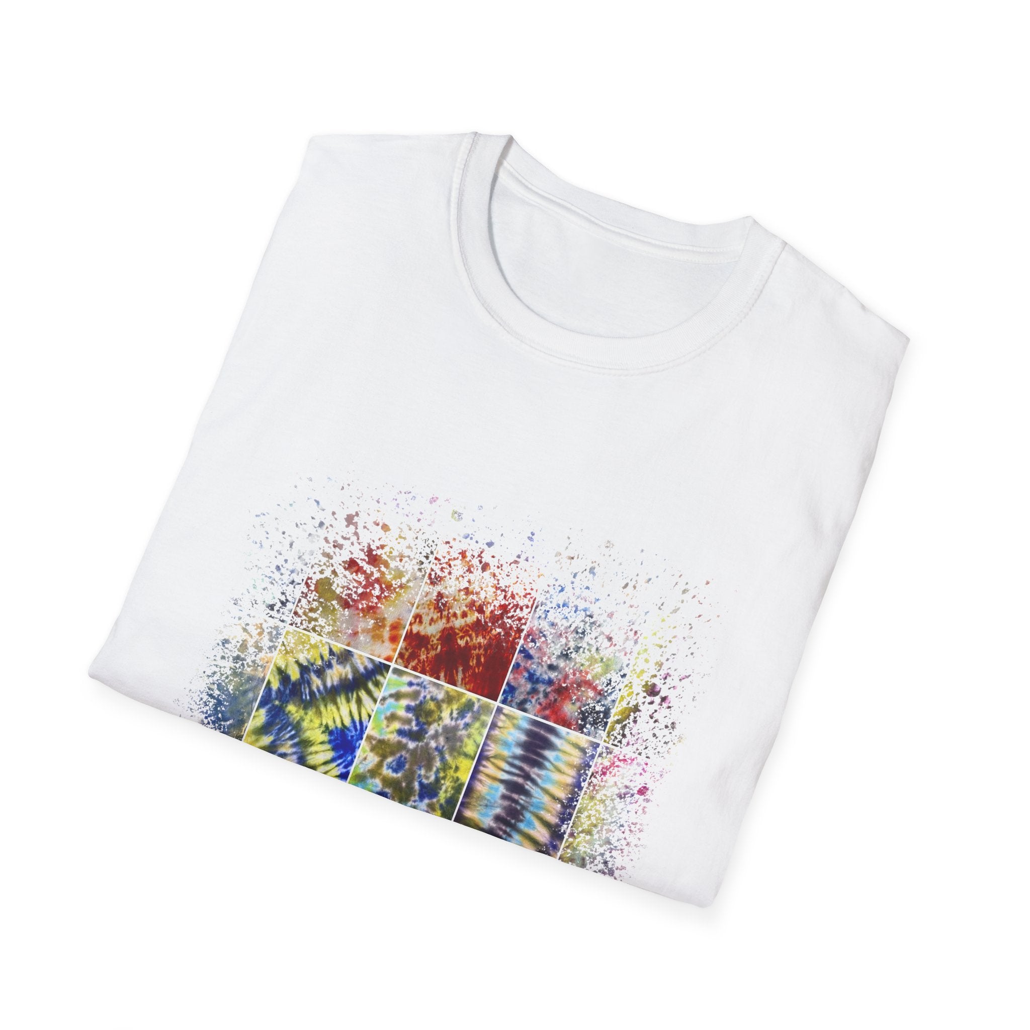 The Scramble 2:  Colorful Splash Unisex Softstyle T-Shirt, Casual Wear, Gift for Friends, Summer Fashion, Vibrant Art Tee