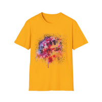 Serenade 2:  Vibrant Drip Artistic T-Shirt, Unisex Softstyle Tee, Colorful Streetwear, Graphic Tee, Casual Artwear, Trendy Summer Shirt
