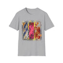 RUBICON:  Chic Vibrant Abstract Art Unisex Softstyle T-Shirt - Casual Wear, Art Lover Gift, Everyday Fashion, Unique Graphic Tee