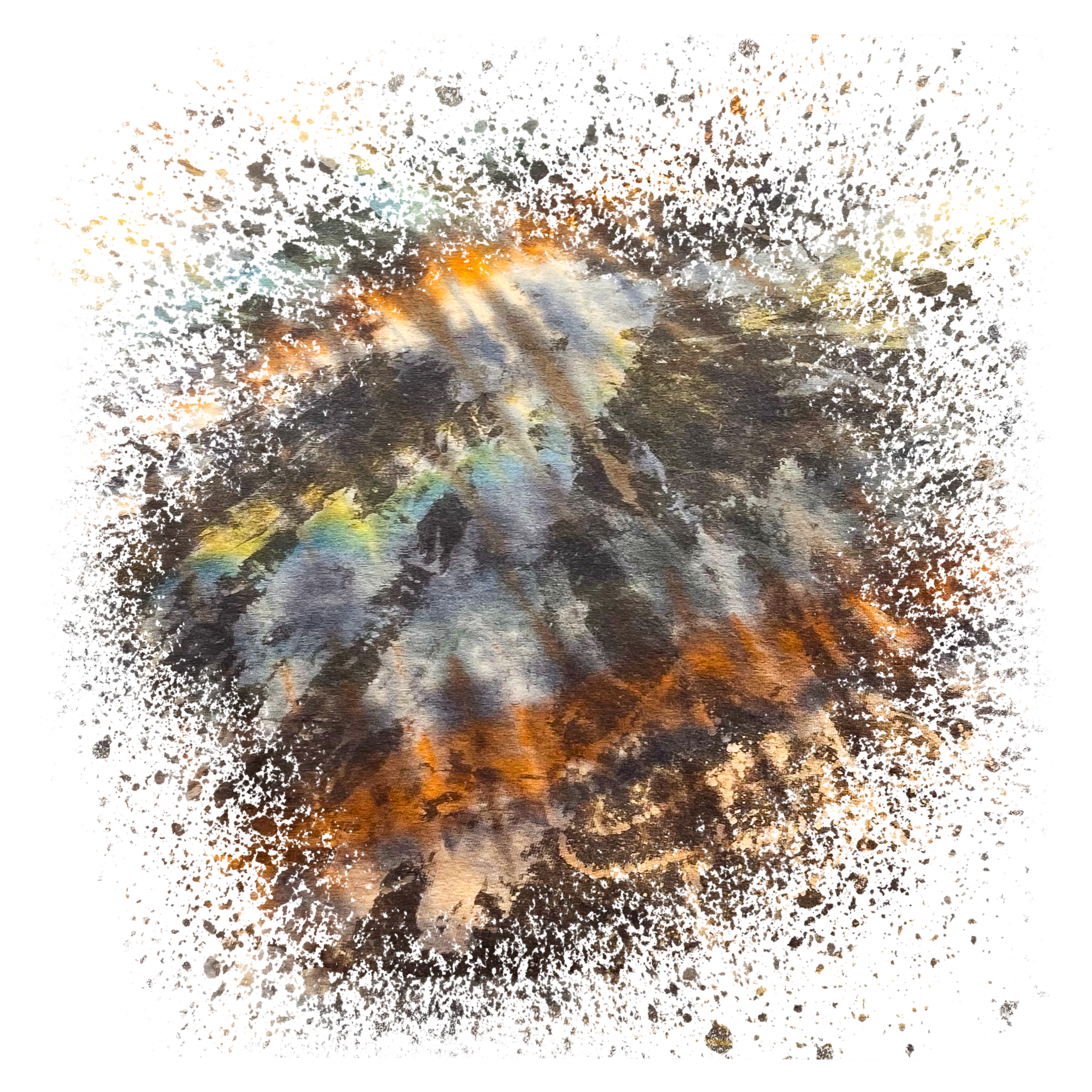 Asteroid Menace 2:  Artistic Abstract Unisex Softstyle T-Shirt | Trendy Graphic Tee, Casual Wear, Unique Fashion Gift, Art Lover Apparel, Everyday Comfort